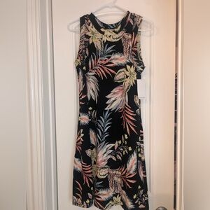 NWT Black Floral Sleeveless Sundress